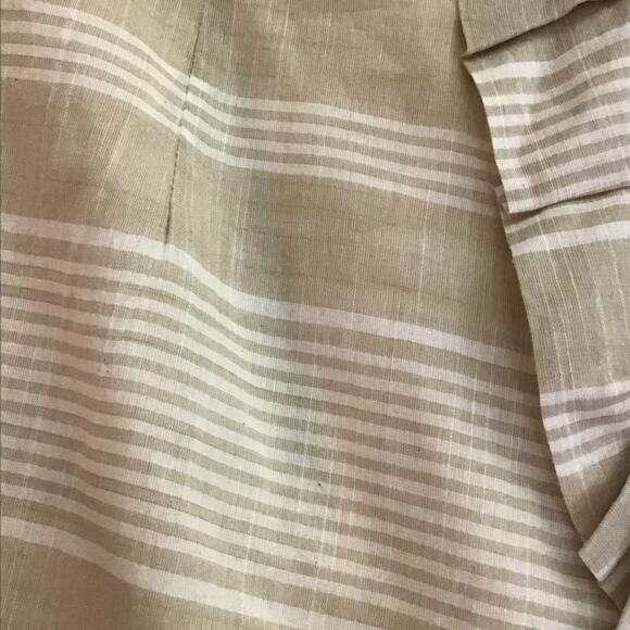 THML Dress Women Sz Large NWT Tan Summer Sleeveless lined Ruffle knee le… - Picture 4 of 9